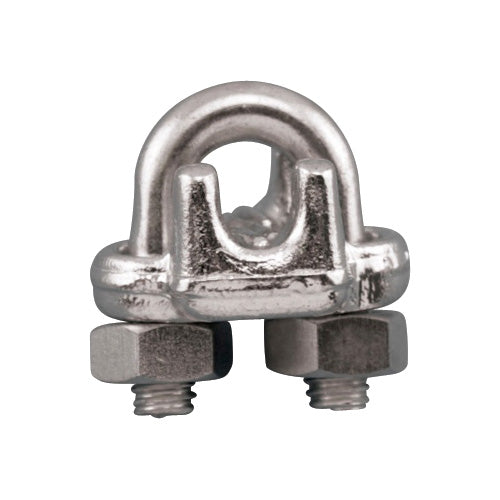 Wire Rope Clip, Stainless Steel, 3/16" (Pack of 2) HT40930