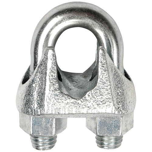 Chicago Hardware Wire Rope Clip, Malleable, Galvanized, 3/16" (Pack of 5) HT40933
