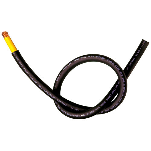 Flexible Battery Cable 1 AWG Black 50' (Pack of 1) HT16758