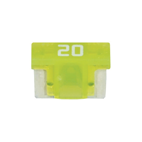 Low-Profile MINI Fuse 20A Yellow (Pack of 5) HT17731