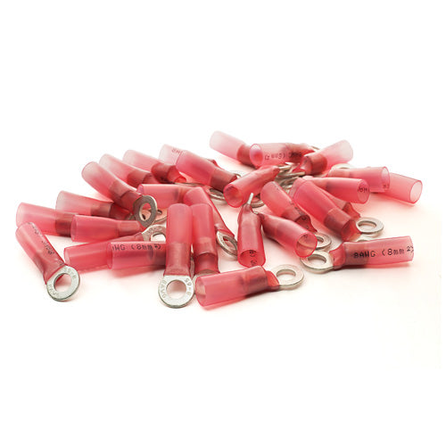 Ring Tongue Terminal 8 AWG Red (Pack of 30) HT19172