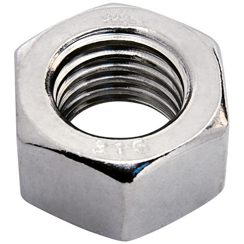 Hex Nuts, Grade 316, Plain Finish, Stainless Steel 3/4-10" (Pack of 5) HT23223
