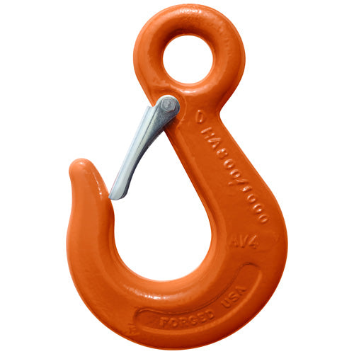 Eye Sling Hooks with Latch 9/32 Eye Sling Hook w/ Safety Latch (Pack of 1) HT40275