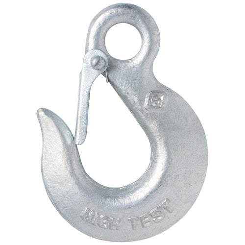 Grade 43 Eye Slip Hook with Latch, 1/4", 2,600 lb WLL (Pack of 1) HT40312