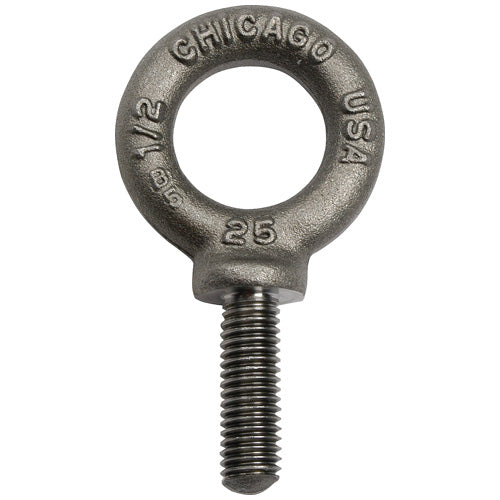 Chicago Hardware Shoulder Eyebolt, Machinery, Self-Colored, 7/16" x 1-3/8" (Pack of 5) HT40372