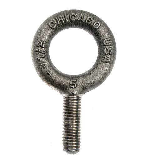 Chicago Hardware Eyebolt, Machinery, Self-Colored, 1/4" x 1" (Pack of 10) HT40410