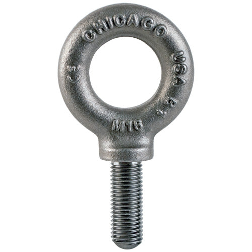 Chicago Hardware Shoulder Eyebolt, Machinery, Self-Colored, M6 x 1.0 x 25.4 (Pack of 10) HT40417