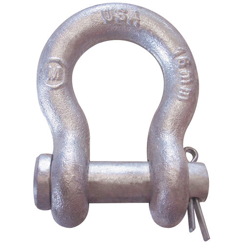 CM® Round Pin Anchor Shackle, 1/4", 1,500 lb WLL (Pack of 2) HT40505
