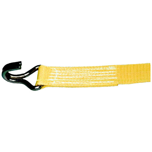 LiftAll® LoadHugger™ Web Tiedown, with Ratchet, Yellow, 27' Length (Pack of 1) HT40705