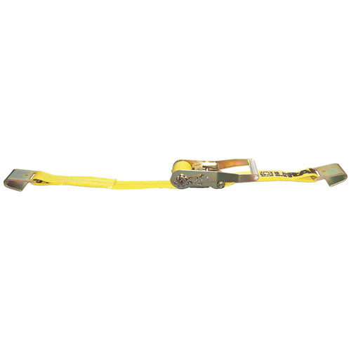 LiftAll® LoadHugger™ Web Tiedown, with Ratchet, Yellow, 30' Length (Pack of 1) HT40704