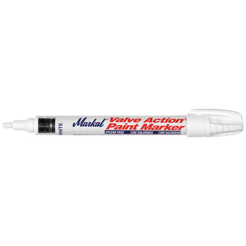 Markal® Valve Action® Permanent Paint Marker White (Pack of 12) HT42235