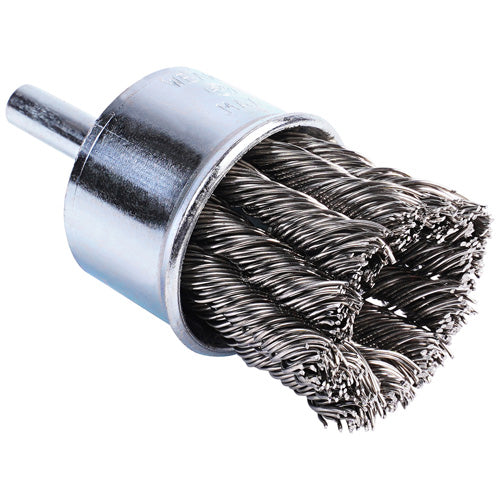 Stainless Steel Twist Knot End Brush 1in x .02 x 1/4 (Pack of 1) ZN306021